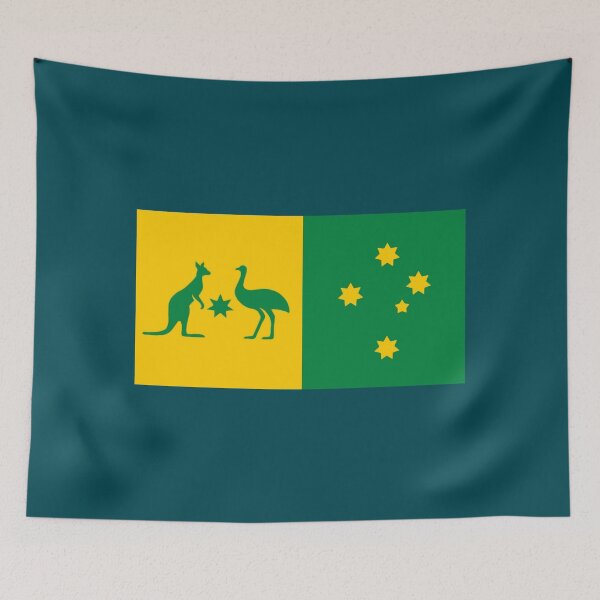 Item preview, Australia Sport Team Crest 2024 edition with Southern Cross  designed and sold by Kangaroo Sun.