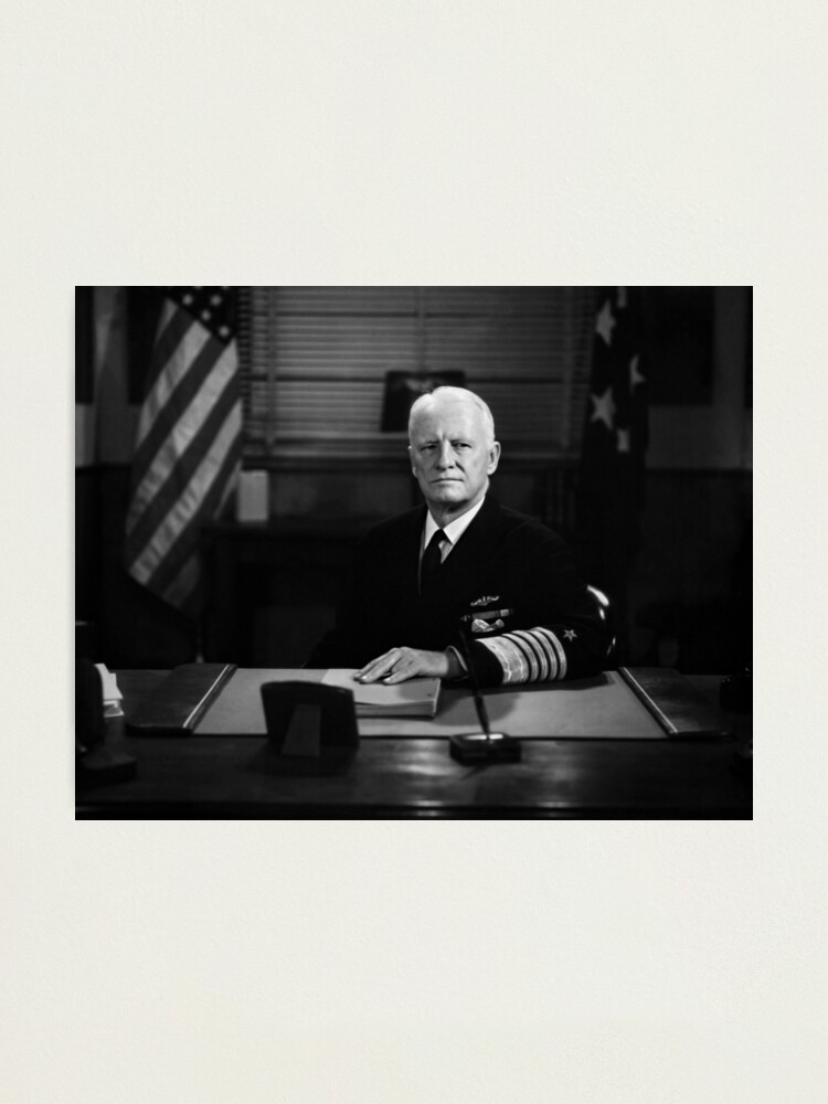 Admiral Chester with Nimitz During WWII' Photographic Print