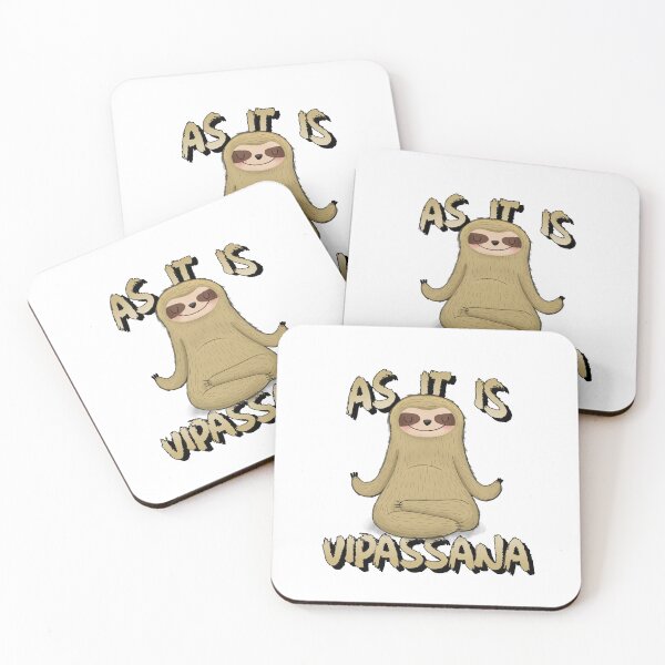 Item preview, As It Is Sloth Doing Vipasanna Meditation I Am Equanimous Funny designed and sold by GraTEEtude.