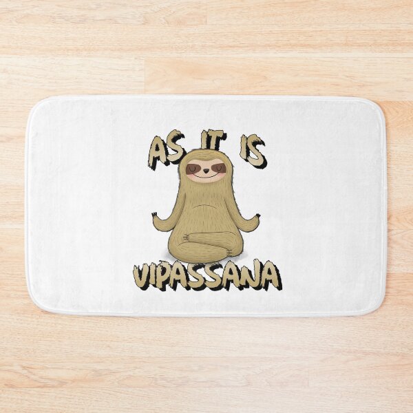 Item preview, As It Is Sloth Doing Vipasanna Meditation I Am Equanimous Funny designed and sold by GraTEEtude.