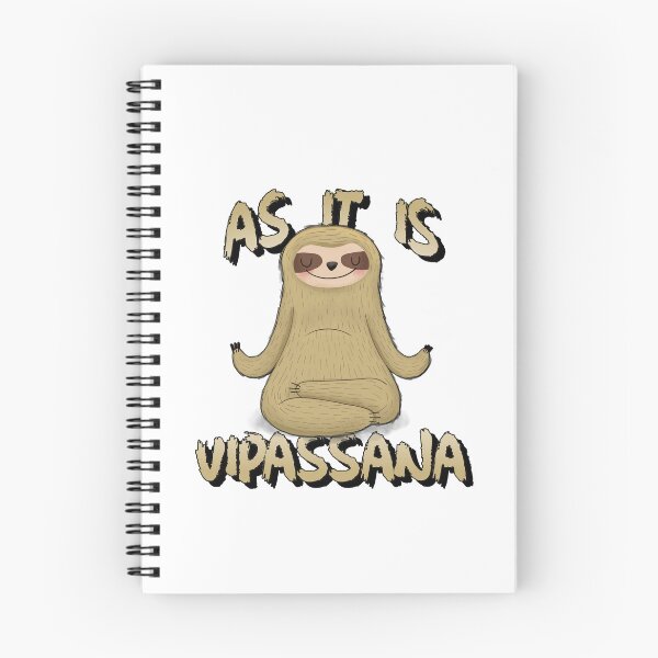 Item preview, As It Is Sloth Doing Vipasanna Meditation I Am Equanimous Funny designed and sold by GraTEEtude.