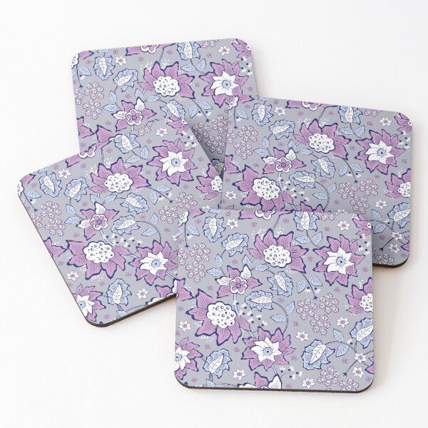 Item preview, Cheerful Folk, Light lilac flowers on a gray background designed and sold by Alex  Blud.