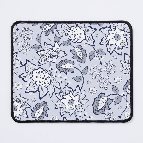 Item preview, Cheerful Folk, Light gray flowers on a light gray background designed and sold by Alex  Blud.