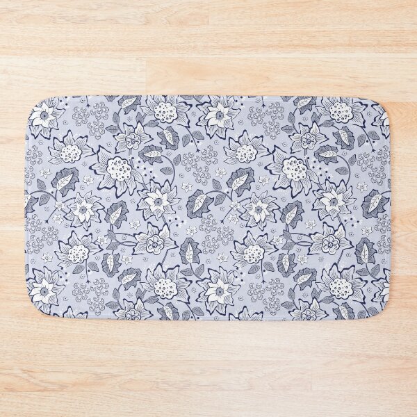Item preview, Cheerful Folk, Light gray flowers on a light gray background designed and sold by Alex  Blud.