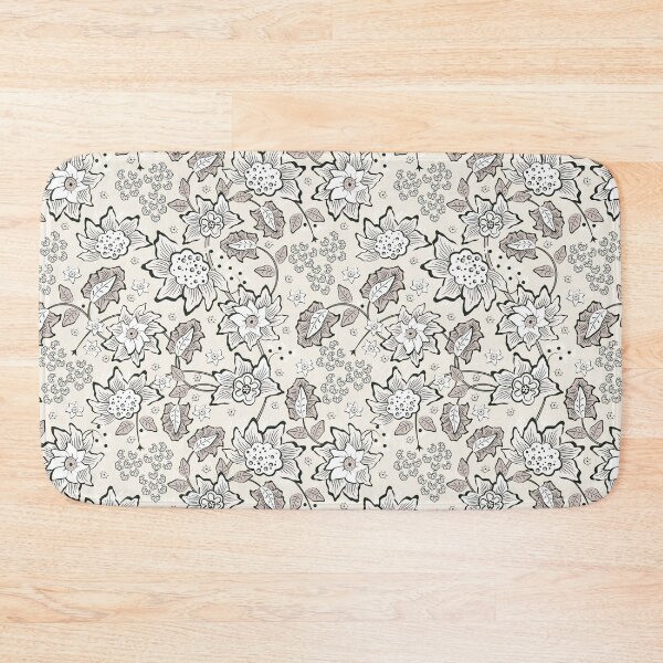 Item preview, Cheerful Folk, Light beige flowers on a light beige background designed and sold by Alex  Blud.