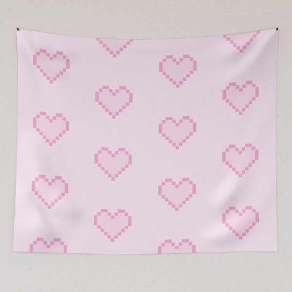 Item preview, pastel pink pixel heart designed and sold by Cre8iveCat.