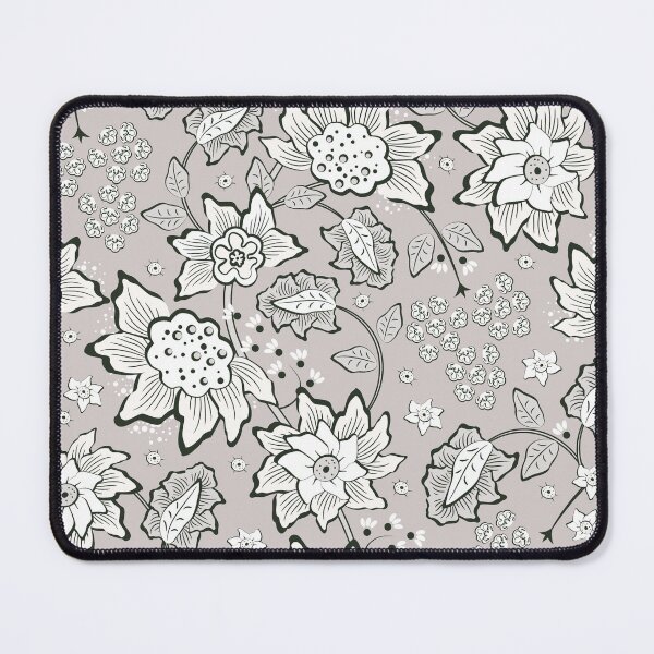 Item preview, Cheerful Folk, Light beige flowers on a light brown background designed and sold by Alex  Blud.