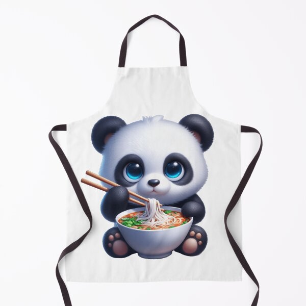 Item preview, Cute Panda Eating Noodles 3 designed and sold by PANDALOVEART.