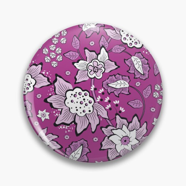 Item preview, Cheerful Folk, Light fuchsia flowers on fuchsia background designed and sold by Alex  Blud.