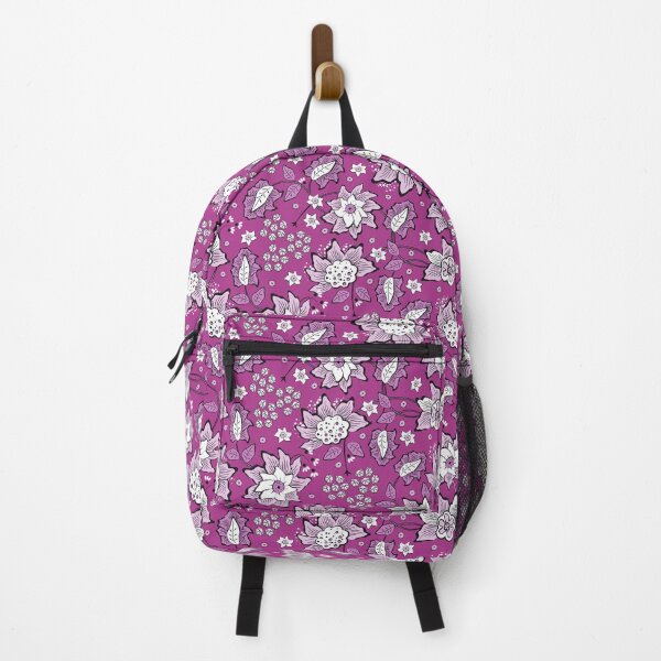 Item preview, Cheerful Folk, Light fuchsia flowers on fuchsia background designed and sold by Alex  Blud.