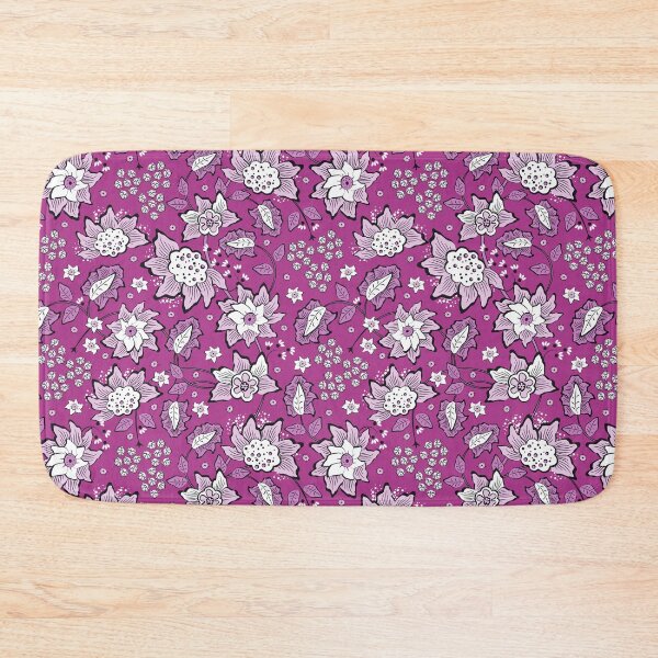 Item preview, Cheerful Folk, Light fuchsia flowers on fuchsia background designed and sold by Alex  Blud.