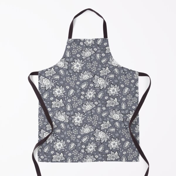 Item preview, Cheerful Folk, Light gray flowers on a dark gray background designed and sold by Alex  Blud.