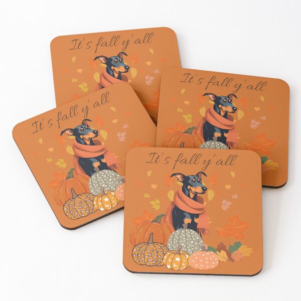 Item preview, Copy of 'It's Fall Y'all - Broholmer with Pumpkins and Leaves" designed and sold by GoodyPaws.
