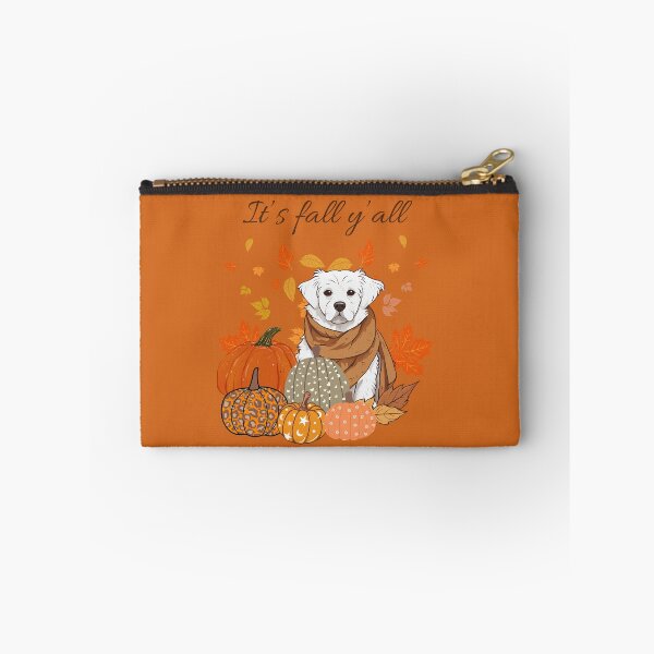 Item preview,   'It's Fall Y'all - Hollandse smoushond with Pumpkins and Leaves" designed and sold by GoodyPaws.