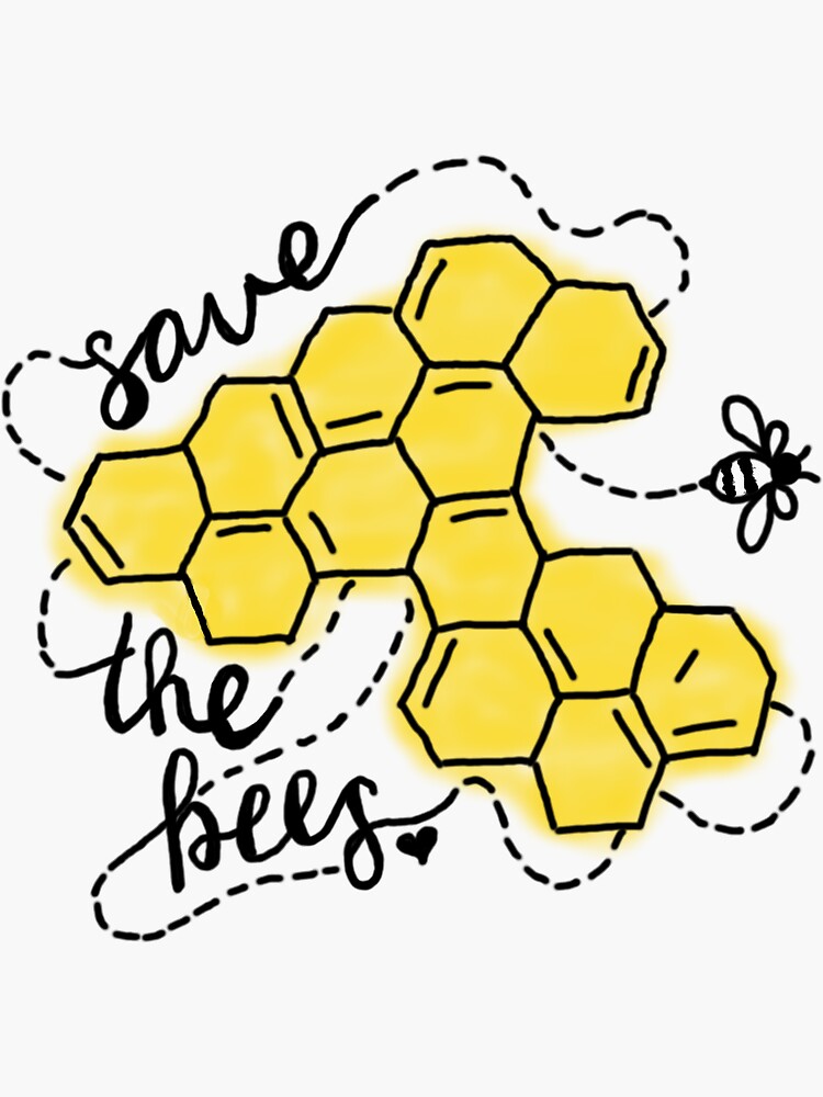 Save the Bees Honeycomb by nalathedog