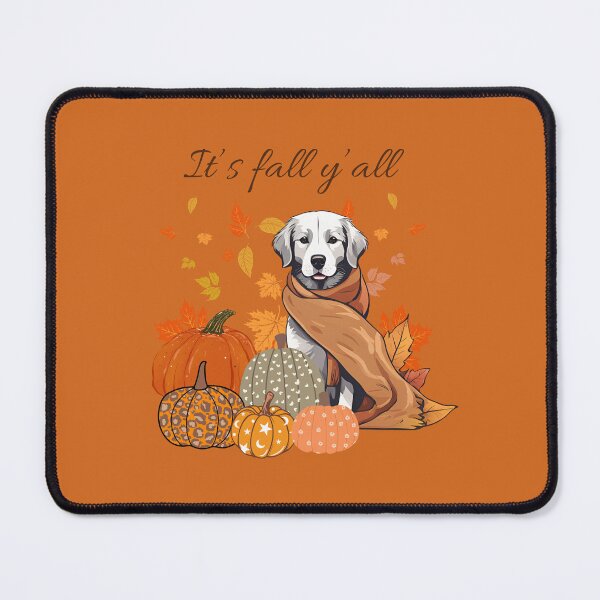 Item preview,   'It's Fall Y'all - Hovawart with Pumpkins and Leaves" designed and sold by GoodyPaws.