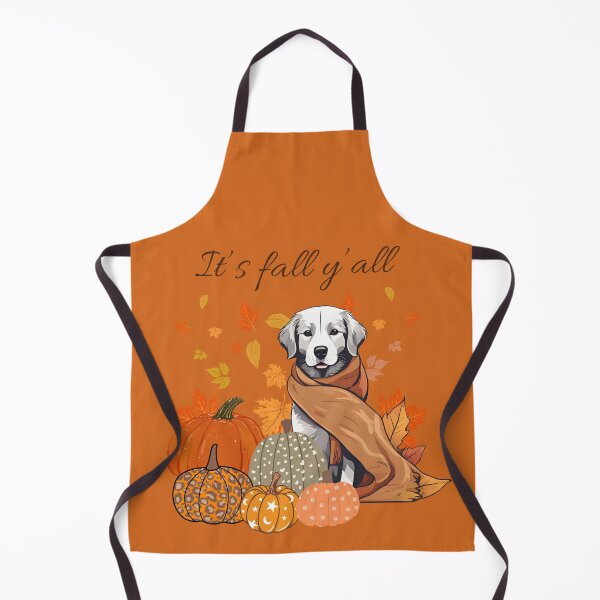 Item preview, 'It's Fall Y'all - Hovawart with Pumpkins and Leaves" designed and sold by GoodyPaws.