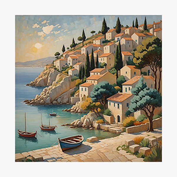 Item preview, Coastal Mediterranean Scenery Memories designed and sold by ponted.
