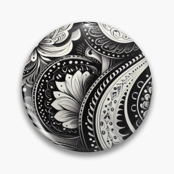 Item preview, BW Paisley 2 designed and sold by Sybille-Yates.