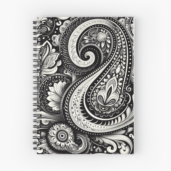 Item preview, BW Paisley 2 designed and sold by Sybille-Yates.