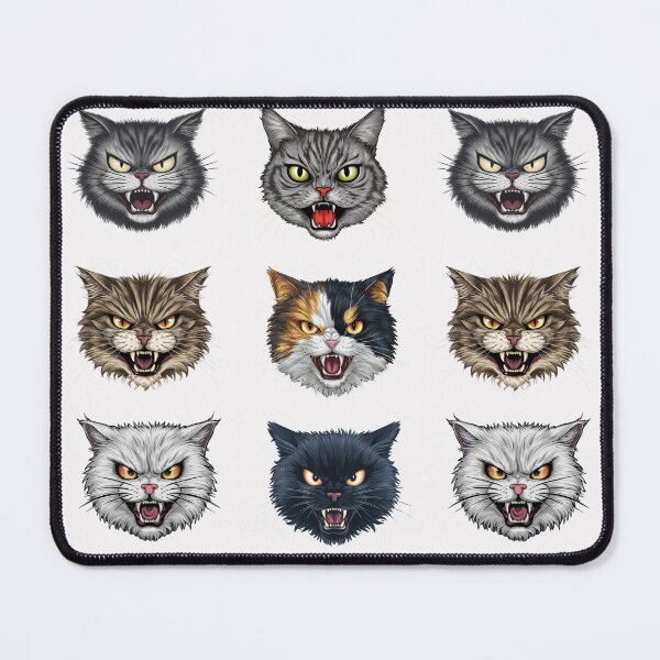 Item preview, hissing cat designed and sold by Playful Strokes pom@pom.