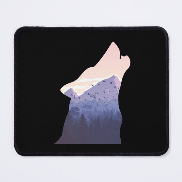 Item preview, Howling Wolf and mountain designed and sold by Priceegg.