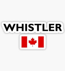 Whistler Canada Canadian Flag Light-Color Sticker