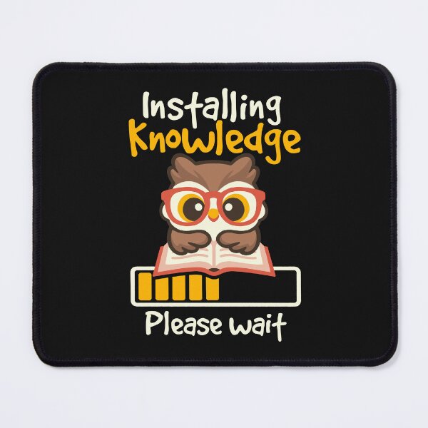 Item preview, Installing knowledge please wait owl lover designed and sold by NemiMakeit.