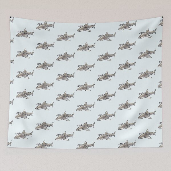 Item preview, Oceanic Whitetip shark illustration  designed and sold by Artofmayara.