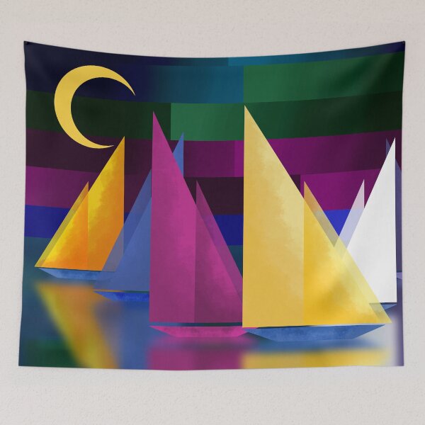 Item preview, Sailboats Abstract designed and sold by Andrew  Hitchen.