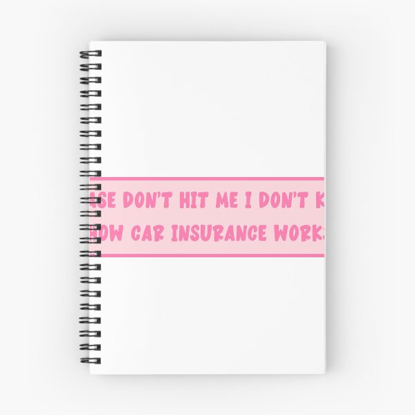 Item preview, Please Don't Hit Me I Don't Know How Car Insurance Works Funny Bumper designed and sold by Art-of-amine.