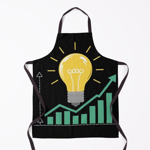 Item preview, Light bulb shining over a graph designed and sold by IdeaND.