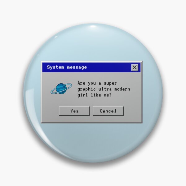 Item preview, Super Graphic Ultra Modern Girl Y2K System Message Popup Box designed and sold by aestheticqueen.