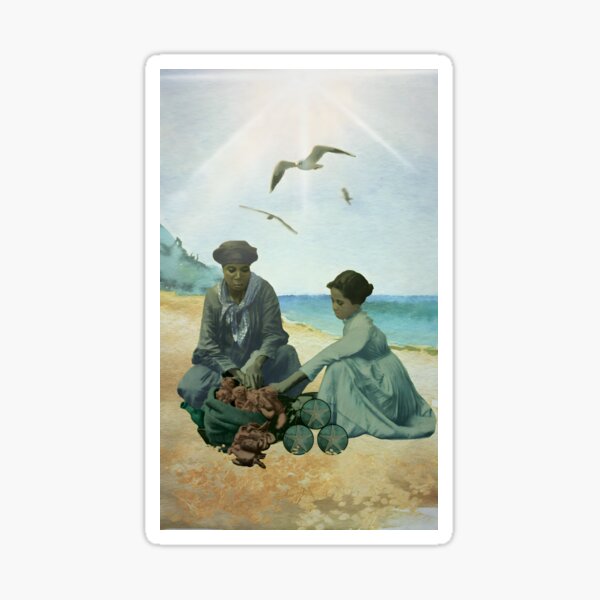 Beach Teamwork Collaboration Ocean Community Sticker