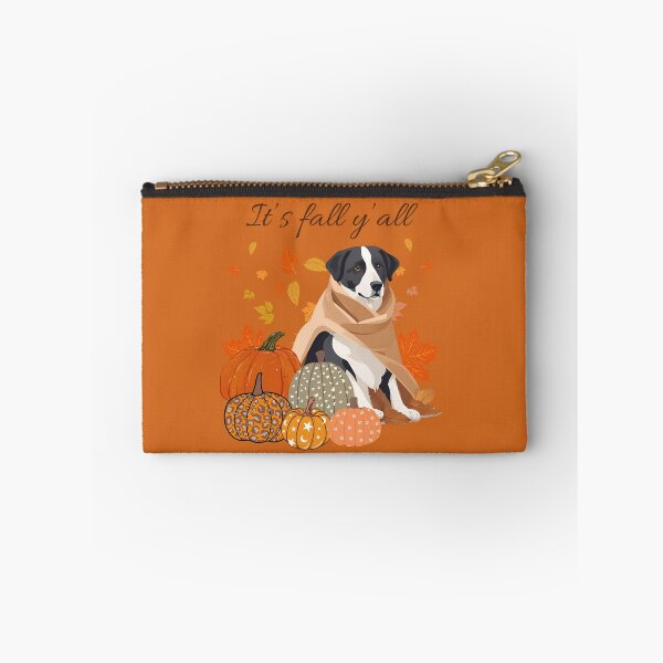 Item preview, of 'It's Fall Y'all - Central Asian Shepherd Dog with Pumpkins and Leaves" designed and sold by GoodyPaws.