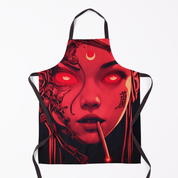 Item preview, Infected 80s Japanese Scary Cyberpunk Anime Manga Girl designed and sold by Nightarcade.