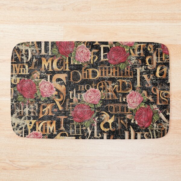 Item preview, Vintage Rosy Letters designed and sold by CharismaticMindArt.