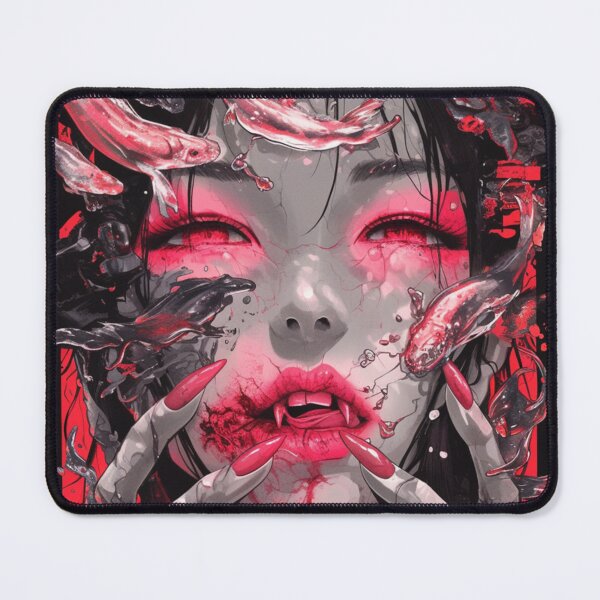 Item preview, Japanese Asian Girl Covering Her Face Horror Anime designed and sold by Nightarcade.