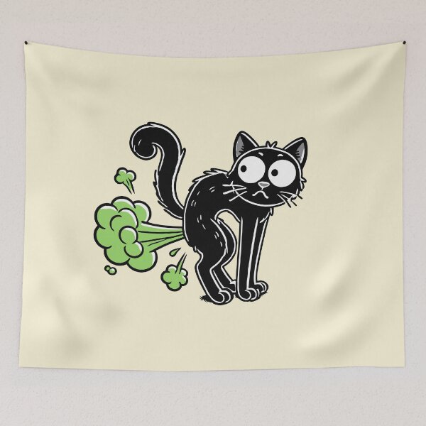 Item preview, farting cat x farting cat designed and sold by The  Knick Knack Nook.