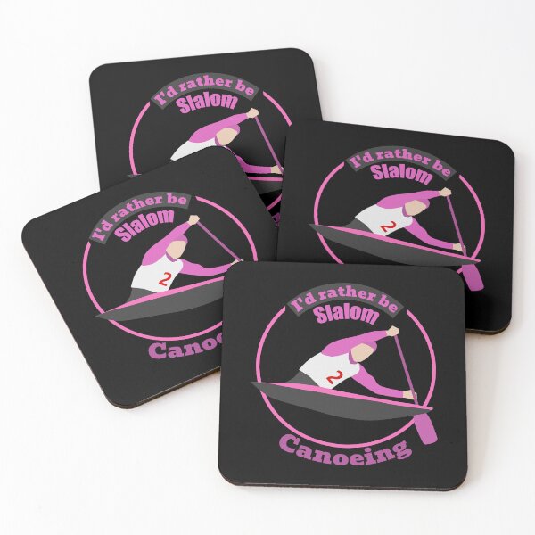 Item preview, I'd rather be slalom canoeing 7 - circular - with light elements!! designed and sold by SlalomSquad.