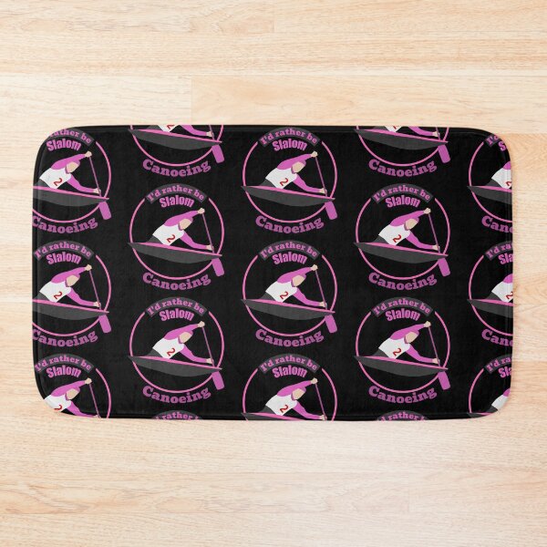 Item preview, I'd rather be slalom canoeing 7 - circular - with light elements!! designed and sold by SlalomSquad.
