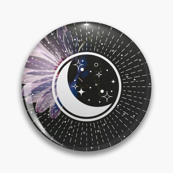 Item preview, Witch Crescent Moon Cape Daisy Dark Botanical  designed and sold by WildWoodlandWitch.