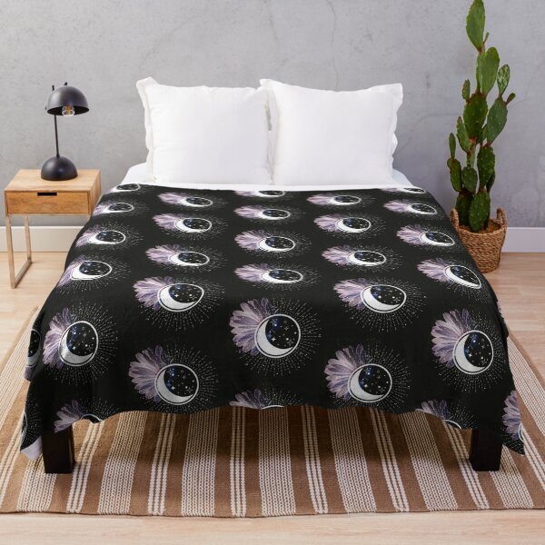 Item preview, Witch Crescent Moon Cape Daisy Dark Botanical  designed and sold by WildWoodlandWitch.