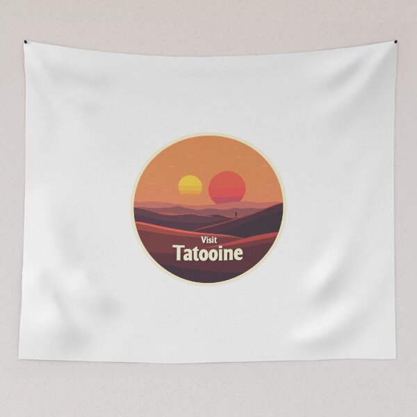 Item preview, Visit Tatooine-Twin Suns Getaway designed and sold by BROWNEESHOUSE.