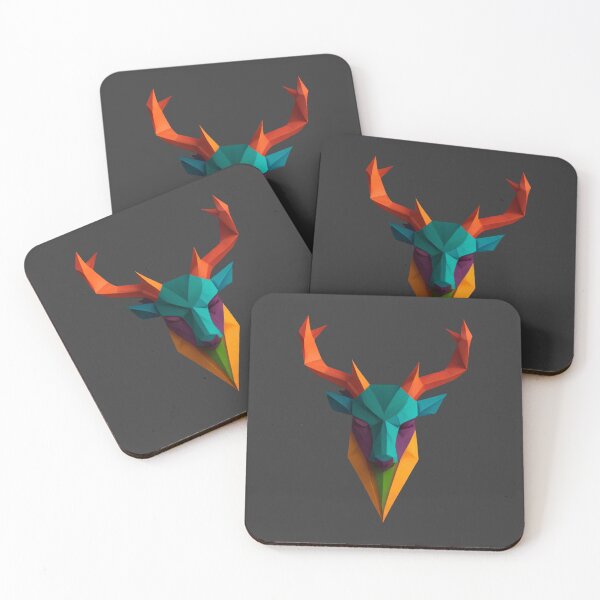 Item preview, A traditional devil mask, origami, deer vector art  designed and sold by VugArtShop.