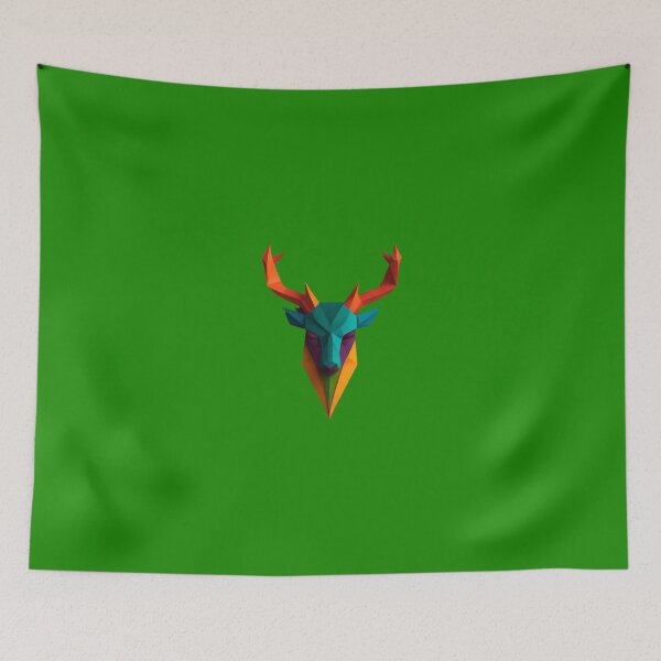 Item preview, A traditional devil mask, origami, deer vector art  designed and sold by VugArtShop.