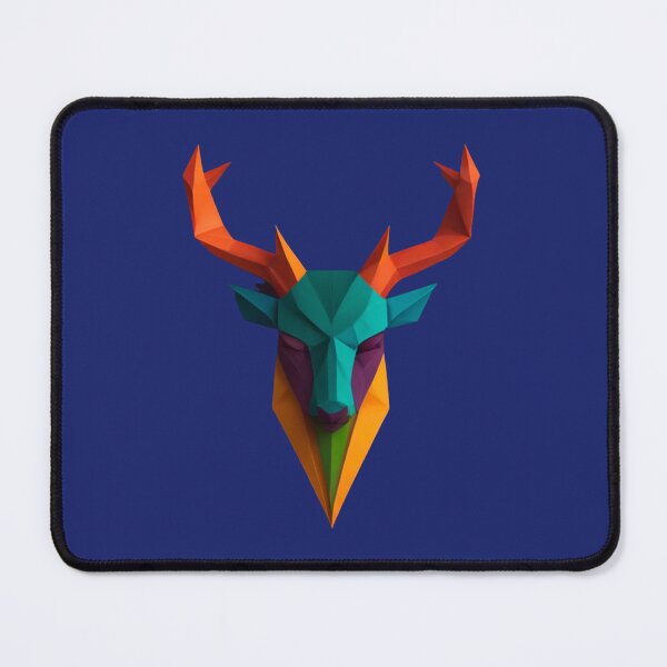 Item preview, A traditional devil mask, origami, deer vector art  designed and sold by VugArtShop.