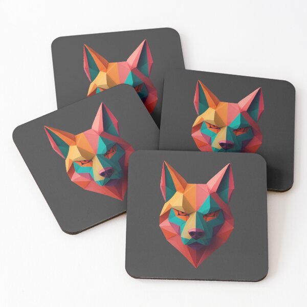 Item preview, A traditional devil mask, origami, dog vector art  designed and sold by VugArtShop.