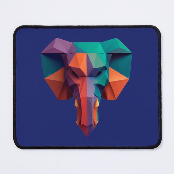 Item preview, A traditional devil mask, origami, elephant vector art  designed and sold by VugArtShop.