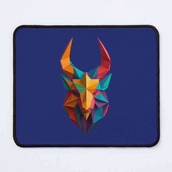 Item preview, A traditional devil mask, origami, elk vector art # 1 designed and sold by VugArtShop.